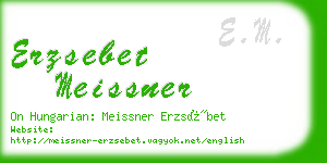 erzsebet meissner business card